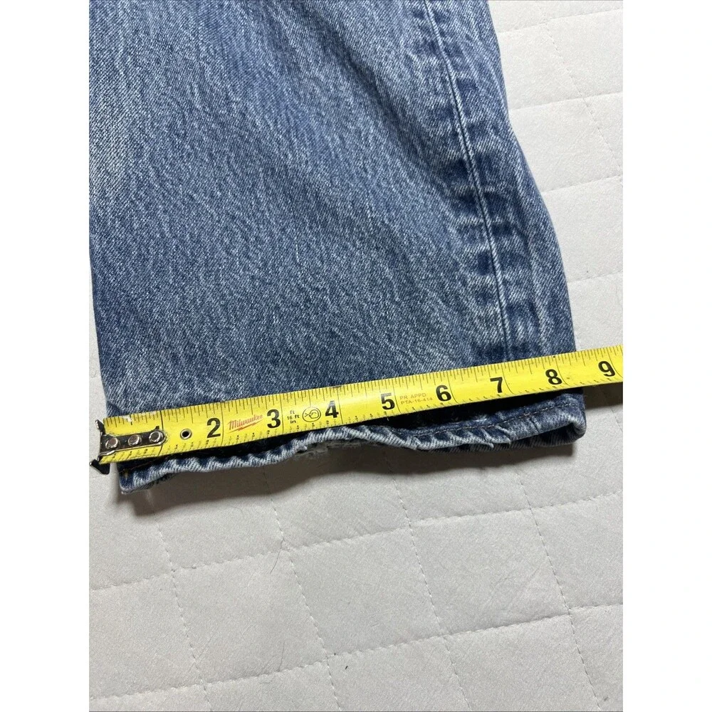 Levi's Denim Jeans Mens 38x30 Blue 501 Original Fit Straight Leg Button Fly